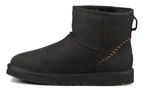 UGG Classic Mini Deco Snow Boots 'Black Grey'
