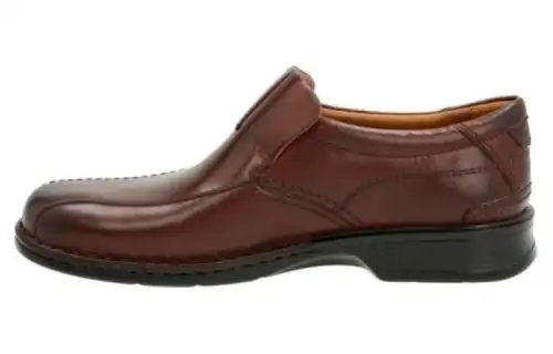Clarks Leather Comfortable Round Toe Casual Shoes Men's Brown