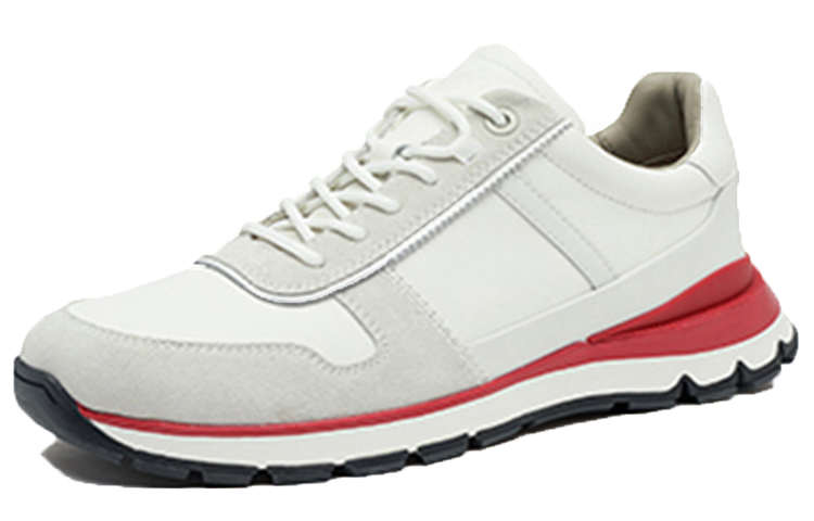 Clarks Comfortable Abrasion Resistant Low top Running Shoes Men’s White