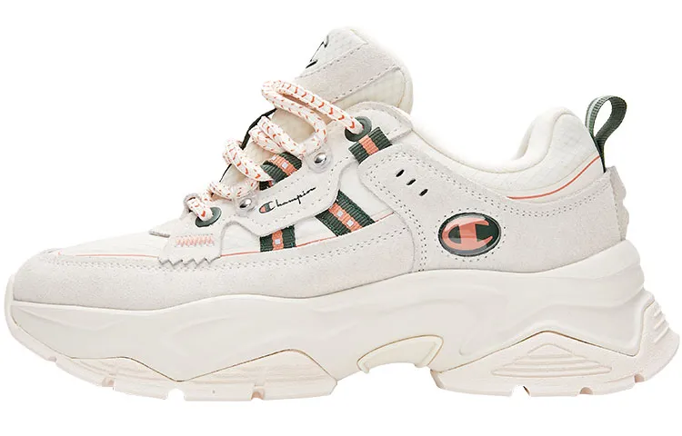 Champion Chunky Sneakers Women's Low Top Beige Green