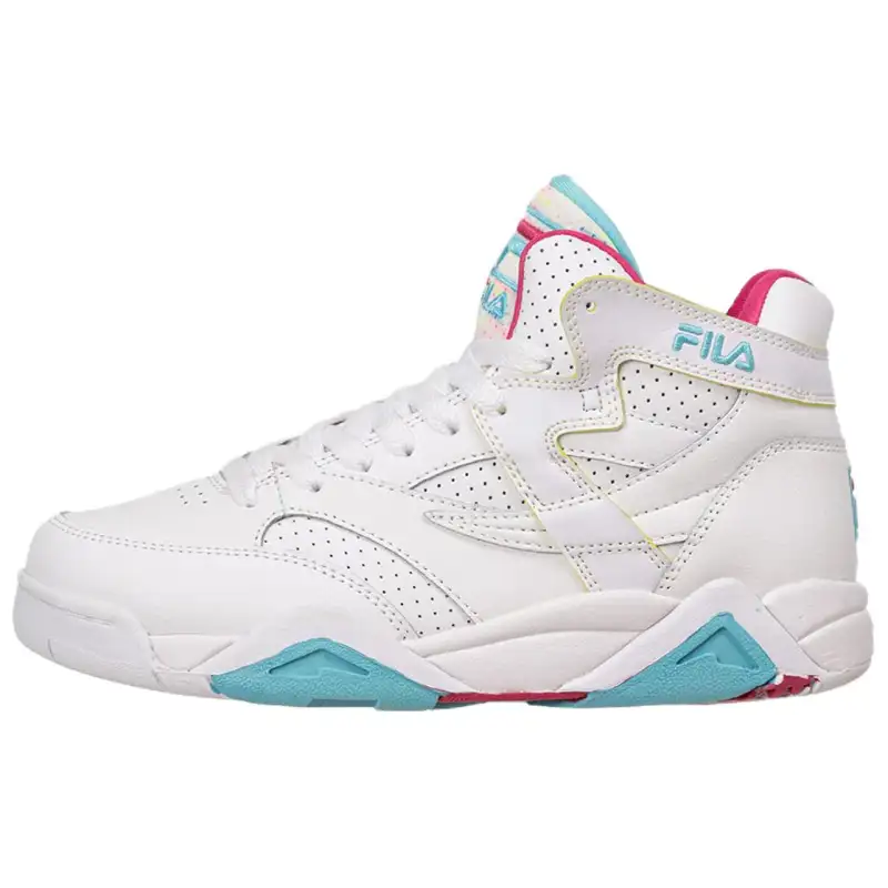 FILA M SQUAD Abrasion Resistant Abrasion Resistant Mid top Casual Shoes Women's White