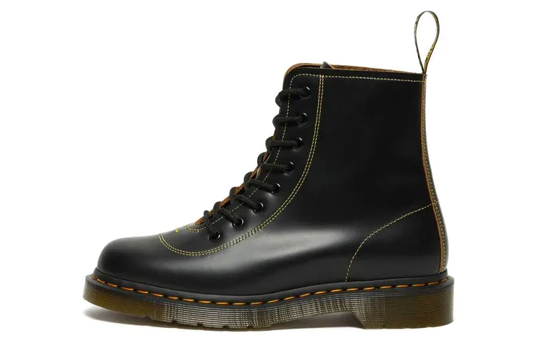 Dr. Martens Pharamond Vintage Smooth Leather Ankle Boots 'Black'