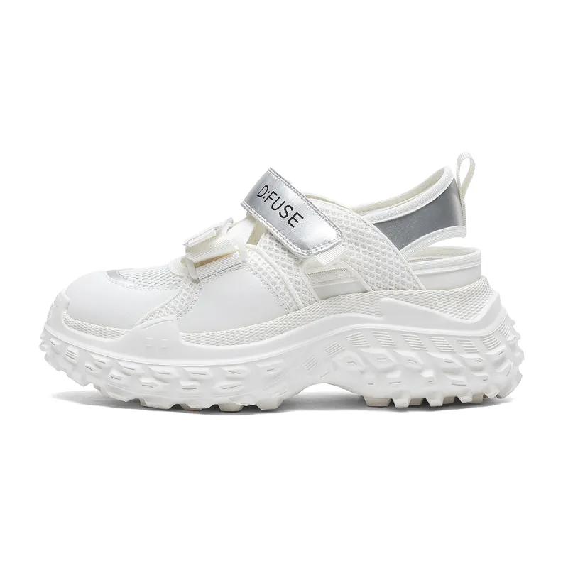 D FUSE SCANDINAVIA Roman Sandals Sports Sandals Cow Split Leather Low top Chunky Sneakers Women's