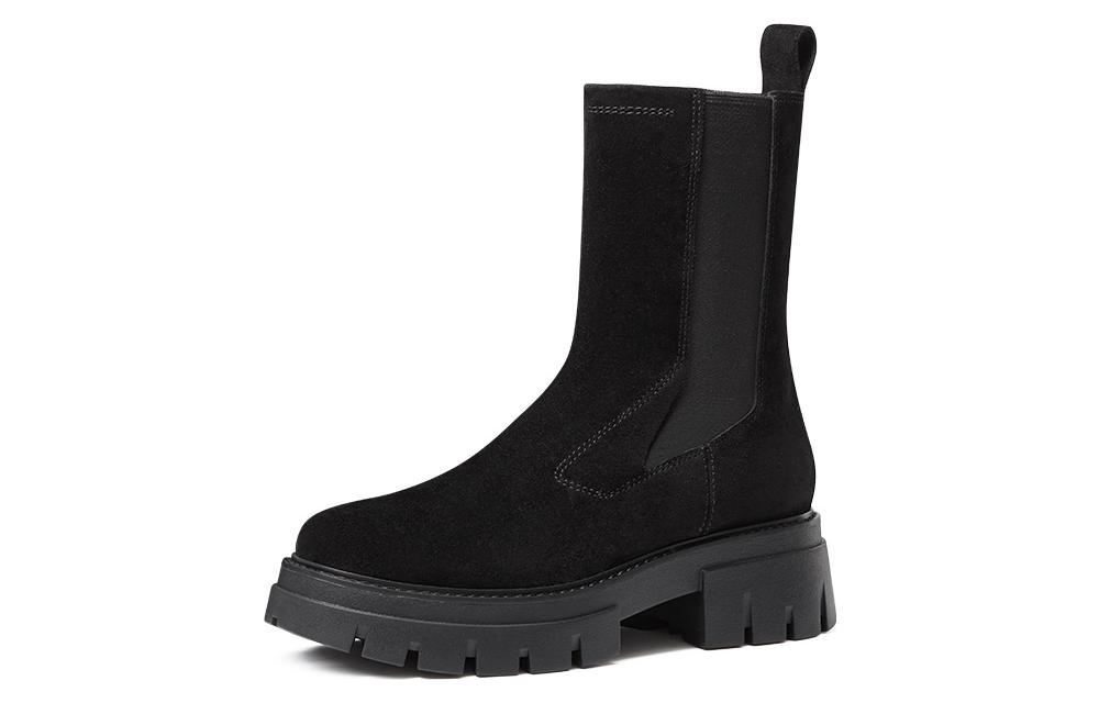 ASH Short Combat Boots Women's Glossy Black