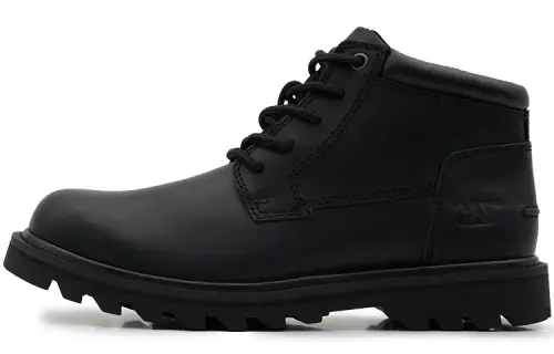 CAT Abrasion Resistant Slip Resistant Ankle Length Outdoor Boots Men's Black