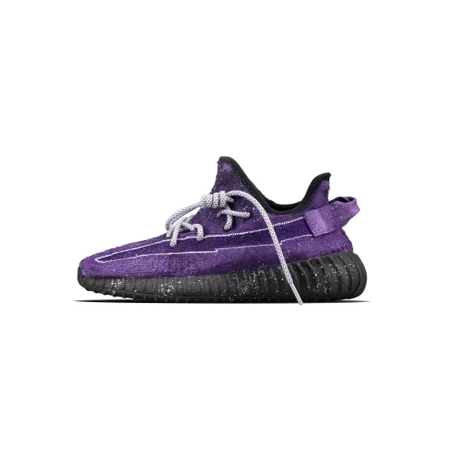 Adidas Originals Yeezy Boost 350 V2 Low top Casual Shoes Unisex Black Purple