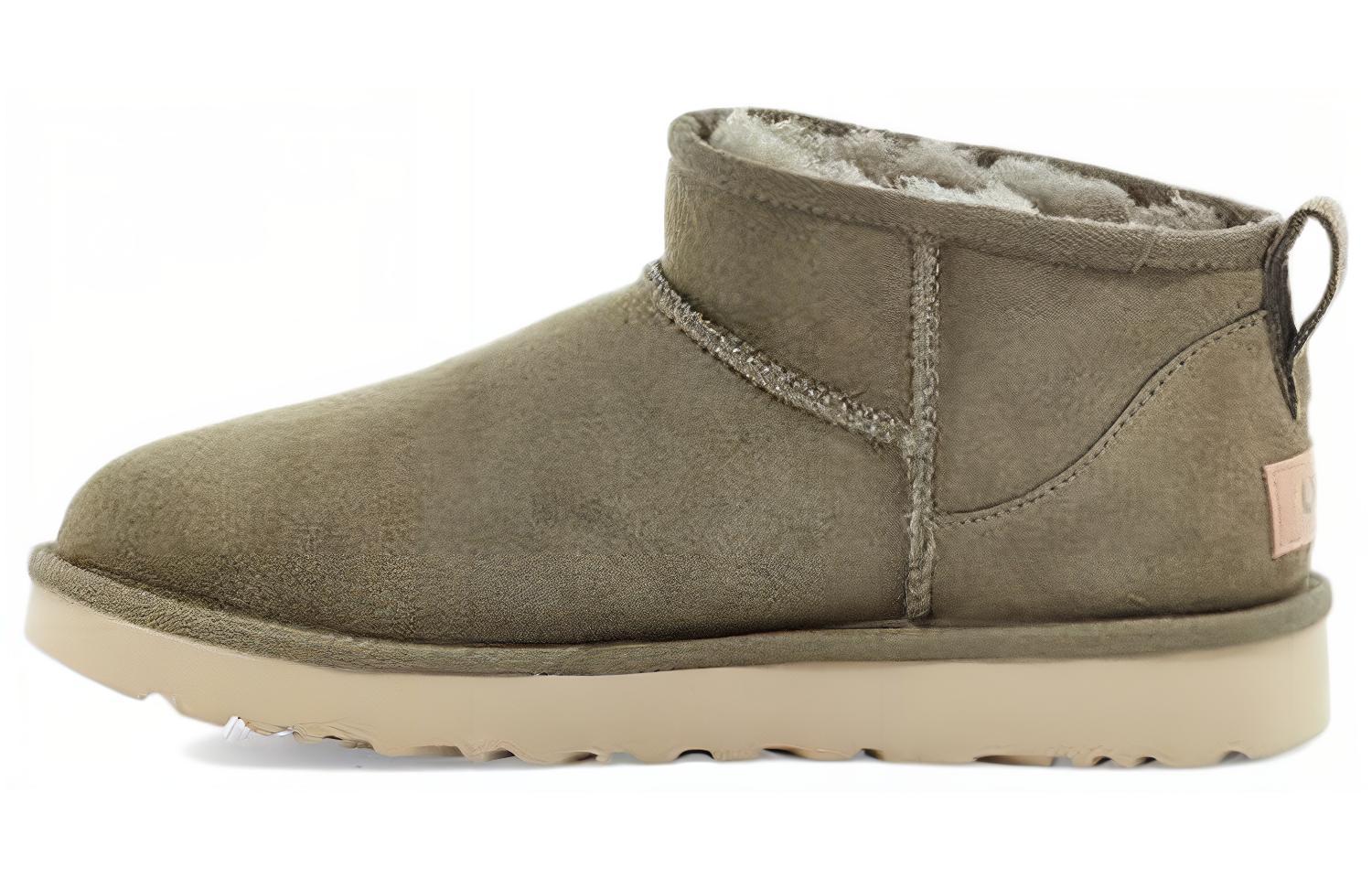 Женские сапоги UGG CLASSIC ULTRA MINI (зеленые)