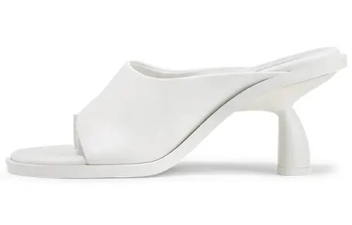 CHARLES&KEITH Composite Sole Abrasion Resistant Slide Slippers Women's White