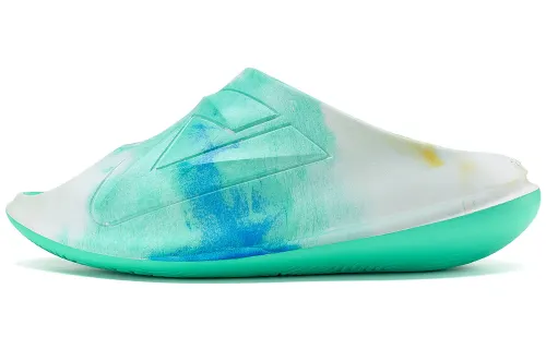 PEAK Statistic Sandals Slip Resistant Abrasion Resistant Slide Slippers Men's White Green