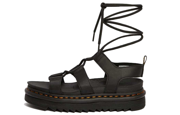 Dr.Martens Nartilla Leather Roman Sandals 2.2cm Women's Black