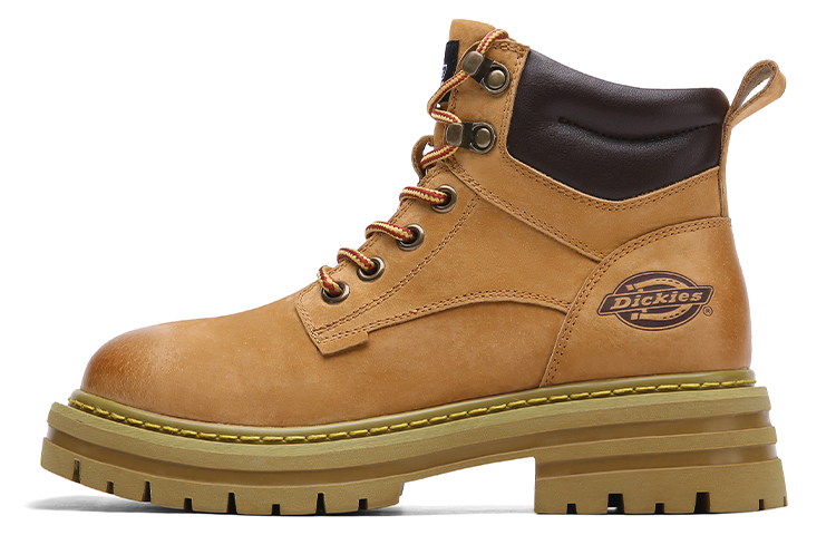 Мужские ботинки Dickies Leather Boots (желто-коричневые)