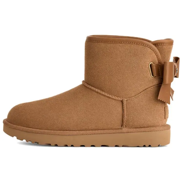 UGG Classic Bailey Fleece Lined, Comfortable Fashion Snow Boots Women's Chestnut