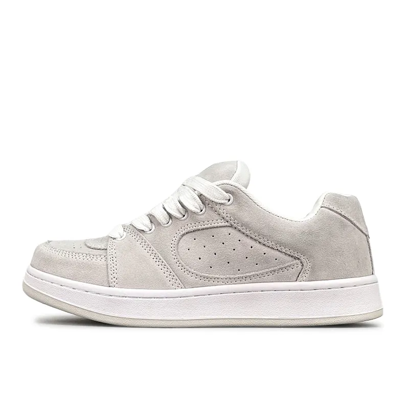 LuzaoT SUPER DRAG Low top Skateboard Shoes Unisex Glacier Gray