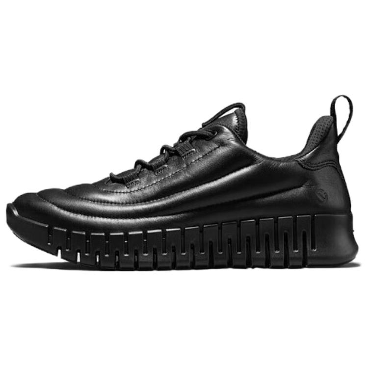 Ecco Smart Series Cow Leather Low top Casual Shoes Women's Black