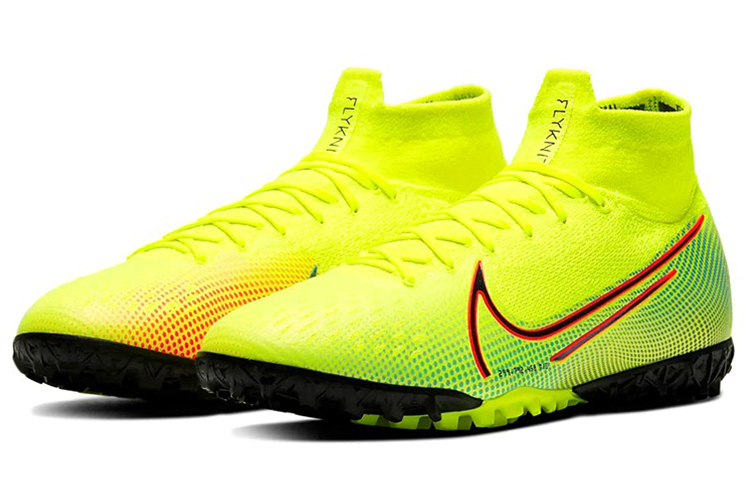 Мужские кроссовки Nike Mercurial Superfly 7 13 Elite Mds TF (желто-зеленый) — Жёлтый / зелёный — фото 3