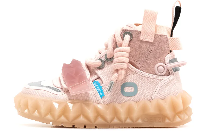 OETZI 1 Fabric Mid top Skateboard Shoes Women's Pink