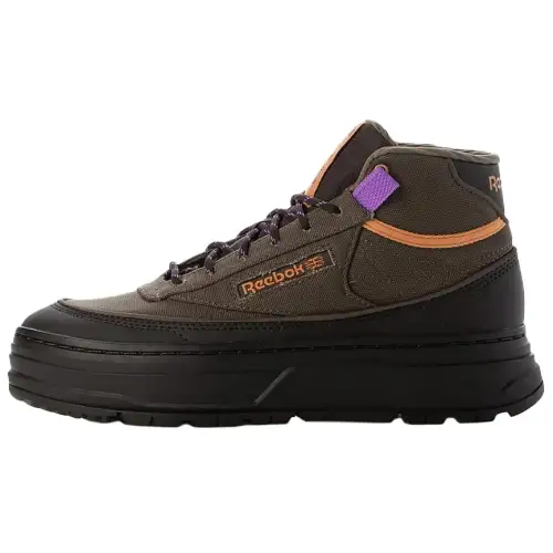 Reebok Club C Comfortable Mid top Casual Shoes Women's Brown