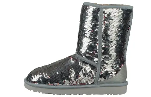 UGG Classic Short Sequin 'Silver' Women's