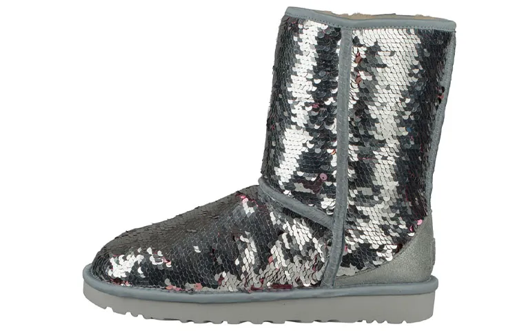 UGG Classic Short Sequin 'Silver' Women's