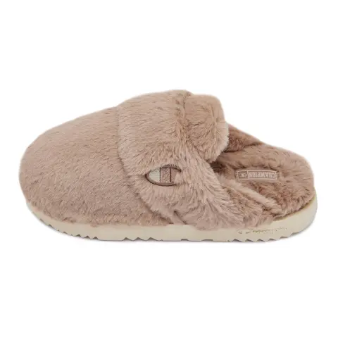 Champion Fuzzy Closed Toe Slippers Women's Brown