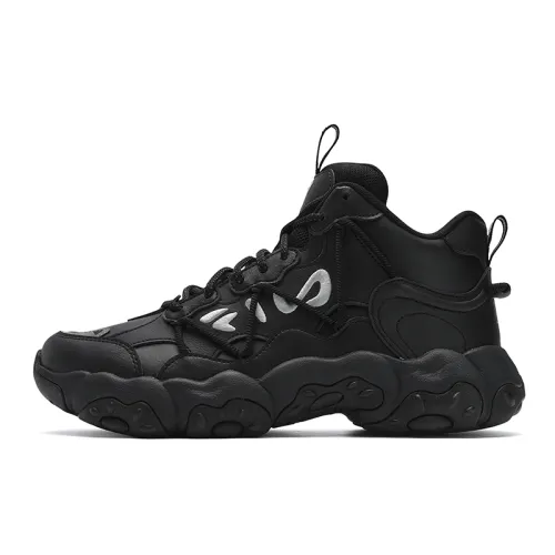FILA Wear resistant And Lightweight Mid top Casual Shoes Men's Black