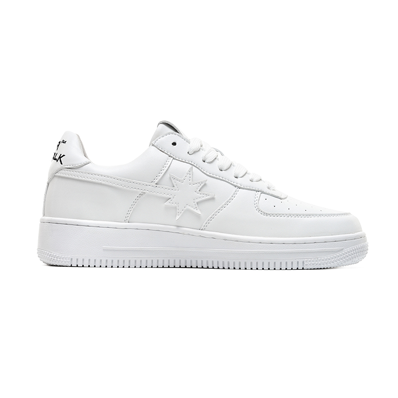 Starwalk Soldier Abrasion Resistant Low top Skateboard Shoes Unisex White