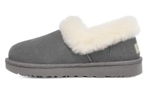 UGG Nita sheepskin warm comfortable casual ankle-length loafers women's lighthouse gray