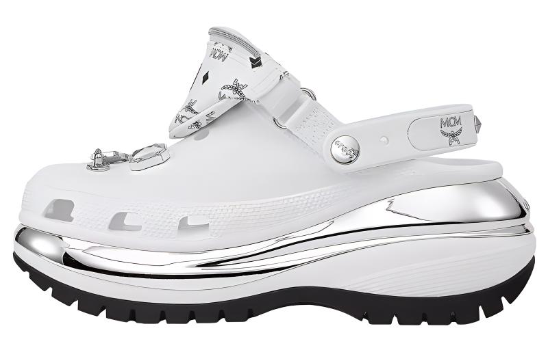 Crocs Classic Mega Crush Clog Mcm Belt Bag White