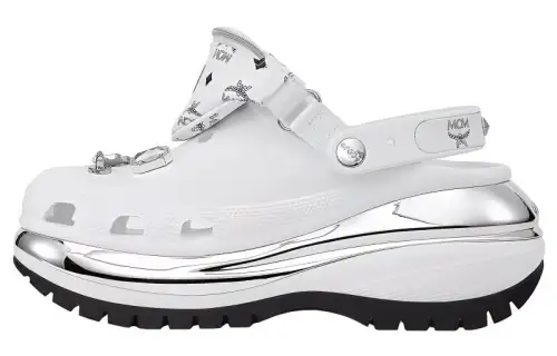 Crocs Classic Mega Crush Clog Mcm Belt Bag White