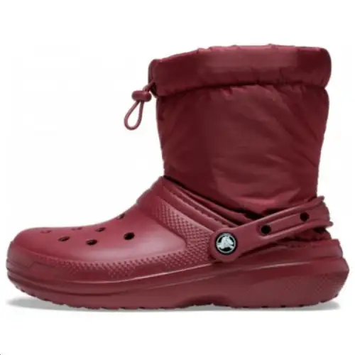 Crocs Classic Lined Neo Puff Boots 'Red'