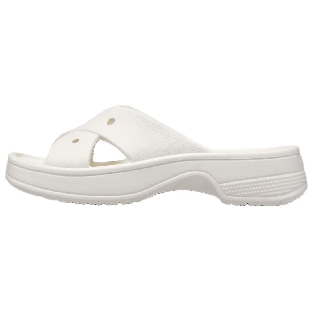 Crocs EVA Abrasion Resistant Slide Slippers Women's White