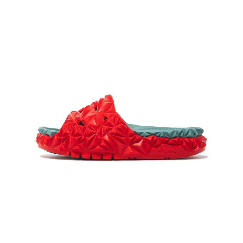 OETZI Slip Resistant Abrasion Resistant Slip Resistant Abrasion Resistant Slide Slippers Unisex Red & Green