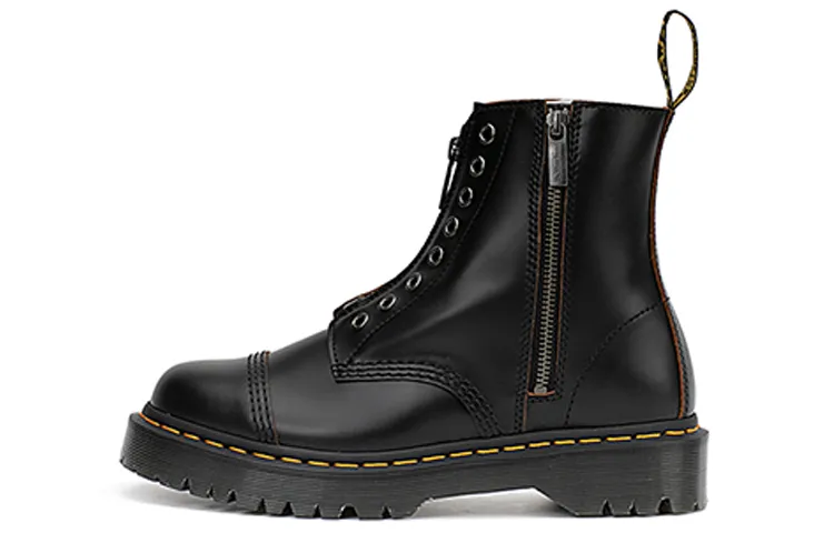 Dr. Martens 1460 Bex Side Zipper 8 Combat Boots Black Unisex