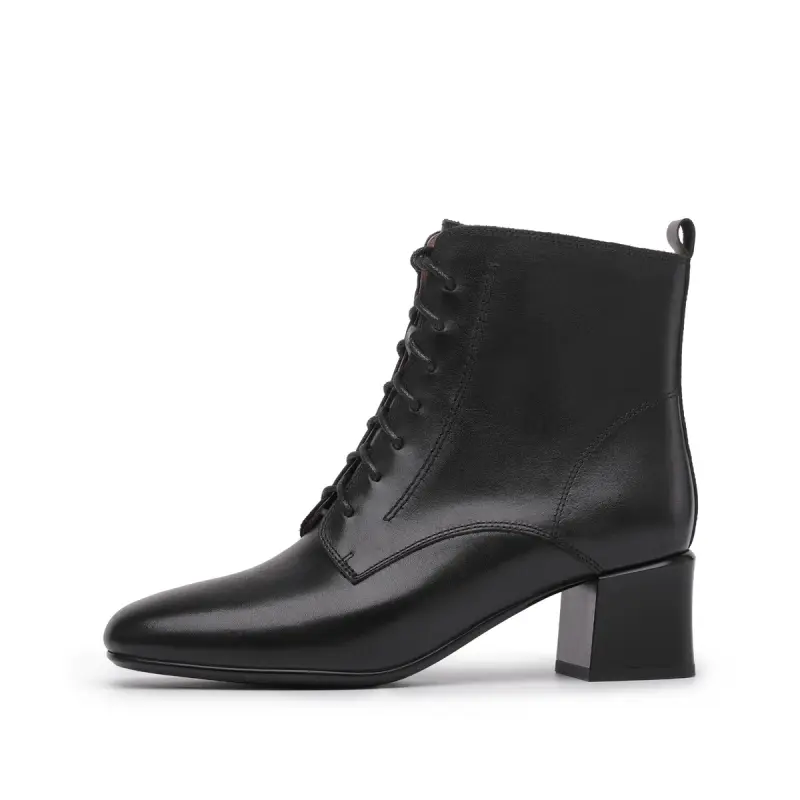 Chrisdien Deny Cow Leather Ankle Boots Women's Black