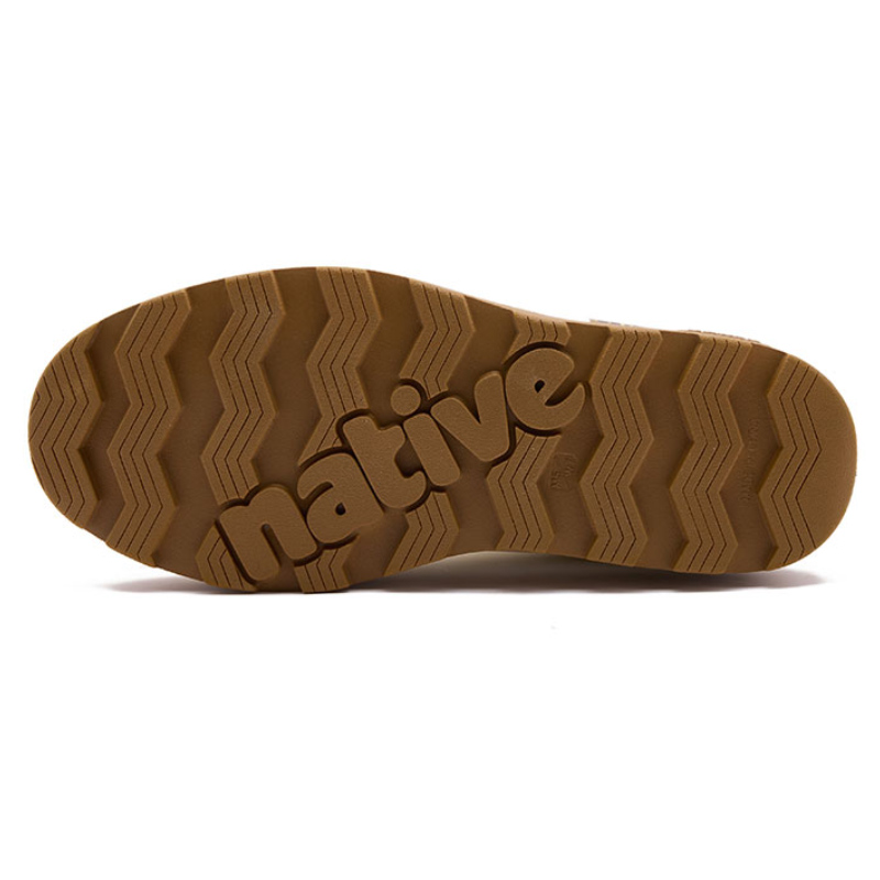 TIA X Native Shoes Fitzsimmons Short Combat Boots Unisex White Brown