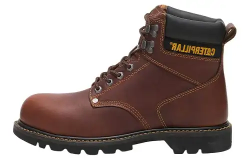 CAT Leather Short Outdoor Boots Men's Red