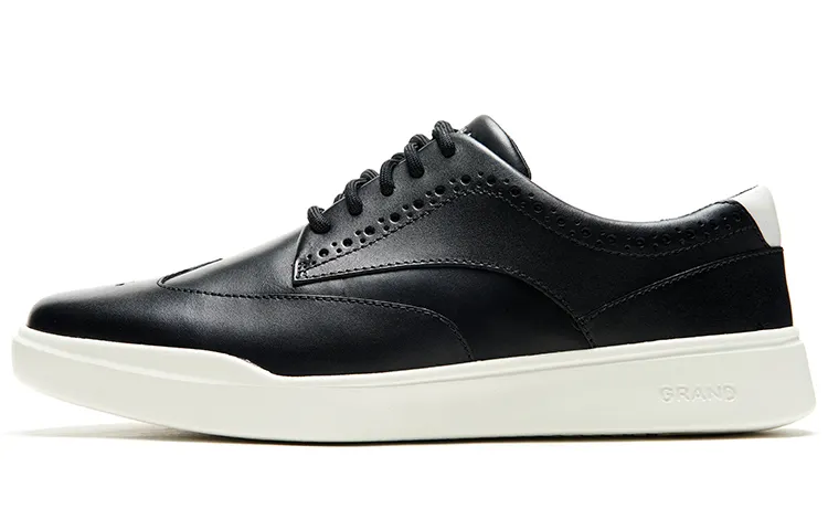 COLE HAAN Top Grain Cow Leather Casual Shoes Men's Black