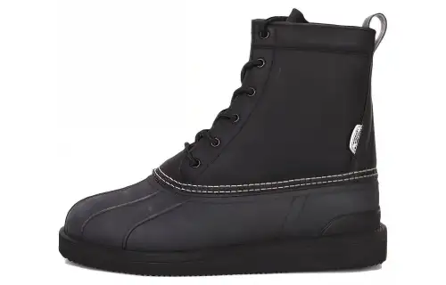 Suicoke Classic Ankle Boots Low Heel Men's Black