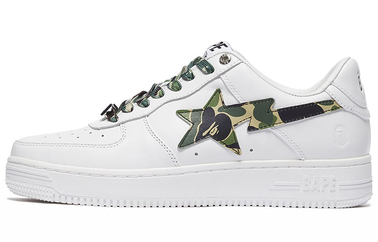 Кеды A BATHING APE A BATHING APE ABC Camo Abc Camo Low (бело-зеленые)