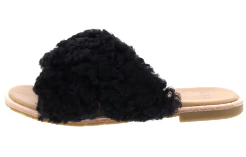 UGG Joni Leather Slippers Women's Black