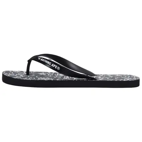 A BATHING APE ABC Camo Flip Flops Men's Black