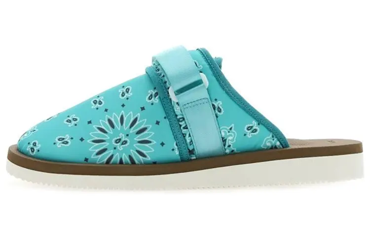Suicoke Hook and loop Closed Toe Slippers Men's Blue