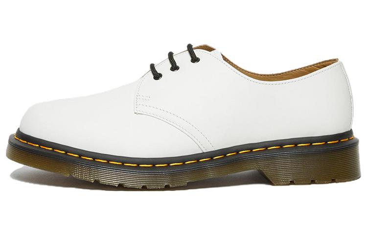 Dr.Martens Martin 1461 Leather Simple Daily Martin Boots Uniform for Men and Women White