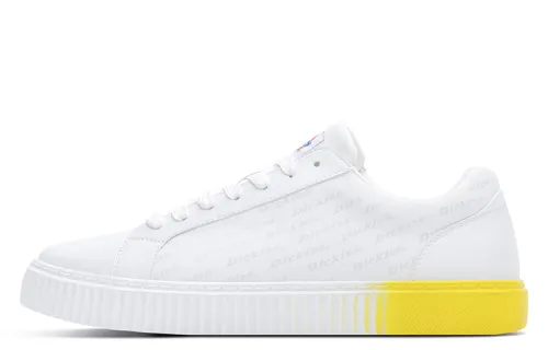 Dickies Low top Skateboard Shoes Men's White Yellow