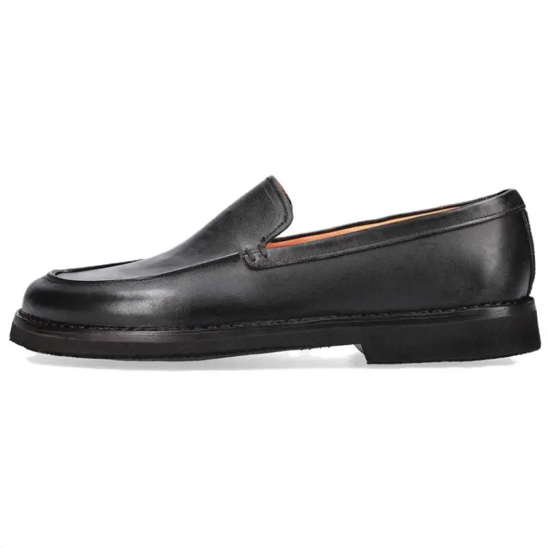 PREMIATA Horse Leather Loafers 1.7CM Men's Black