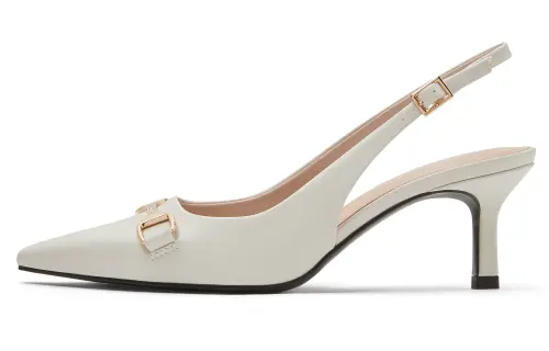 CHARLES&KEITH Small Ck Pu High Heel Sandal 6.4cm Women's