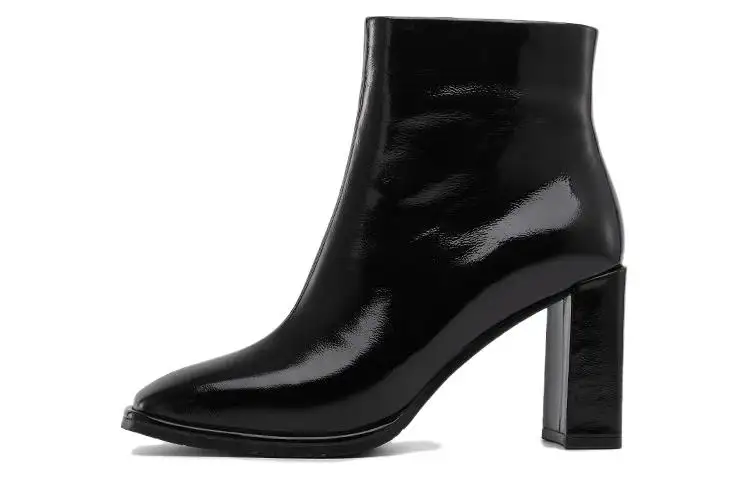 Chrisdien Deny Leather Ankle Boots 8.5cm Women's Black