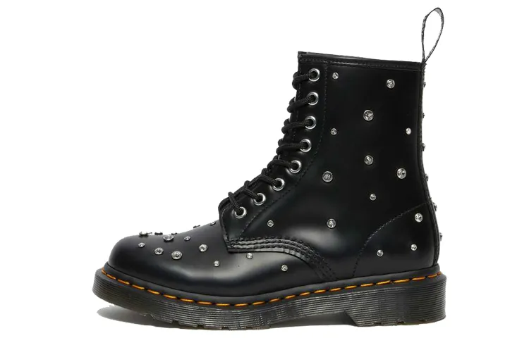 Dr. Martens Swarovski X Dr. Martens 1460 Combat Boots Black Women's