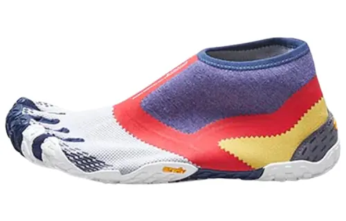 Suicoke Five Fingers Shoes Polyester Slip on Slip Resistant Mid top Sports Casual Shoes Men's Marine Blue