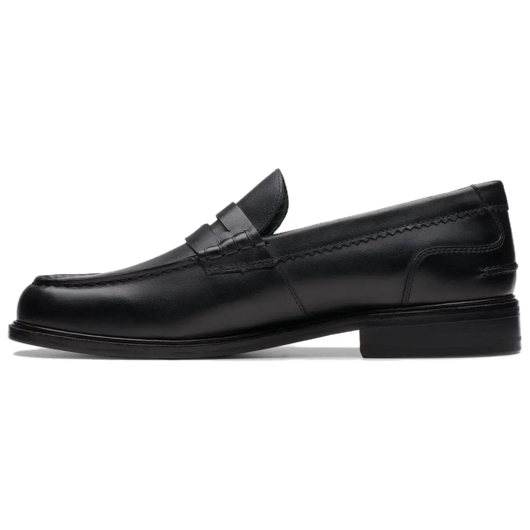 Clarks Leather Loafers Men's Black